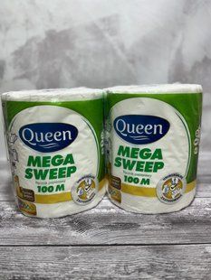 Паперові рушники відривні Queen 100 метрів 1033 фото